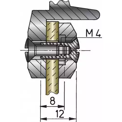 Vis canon inox filetage M4 pour hublots et capots de ponts 50 pièces