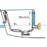 Coude anti-siphon avec clapet pour 13/19/25/32 mm