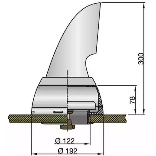 Boite dorade en inox pour manche à air diamètre 100mm