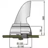 Boite dorade en inox pour manche à air diamètre 100mm