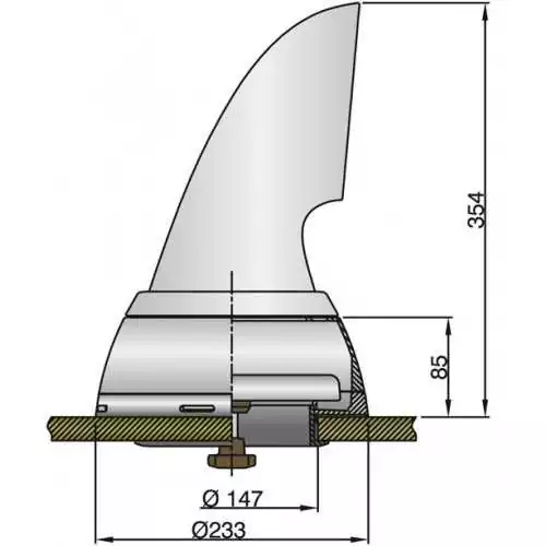 Boite dorade en inox pour manche à air diamètre 125 mm