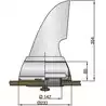 Boite dorade en inox pour manche à air diamètre 125mm