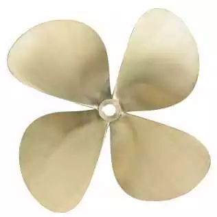 Hélice manganèse bronze 4 pales Type P4E diamètre 19"