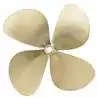 Hélice manganèse bronze 4 pales Type P4E diamètre 23"