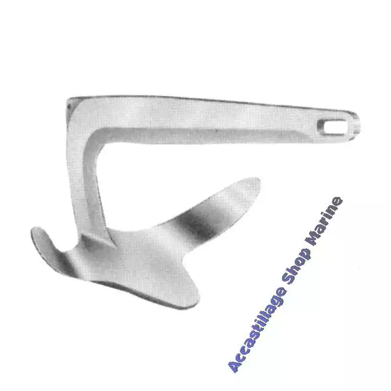 Ancre Bruce 5Kg en acier inoxydable Ancre type Bruce