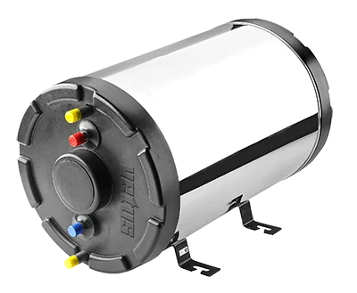 Chauffe-eau capacité 55L en inox double paroi chauffe avec le moteur du bateau