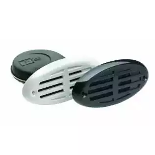 Corne électrique moulée 12V 110 dB couvercle noir blanc et chrome inclus