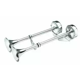 Corne électrique double 12V en inox 115 dB