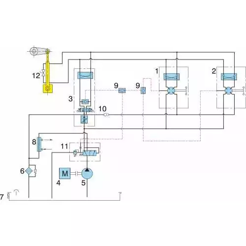 Direction hydraulique assistée VETUS 75 cm³/tour pour vérin jusqu'à MTC175