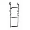Echelle de bain pliante inox 3 marche longueur dépliée 625mm Largeur 228mm