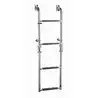 Echelle de bain pliante inox AISI 316 4 marches dépliée 800 mm montage paroi