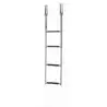 Echelle téléscopique inox 4 marches hauteur totale 1150 mm