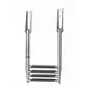 Echelle téléscopique inox 4 marches hauteur totale 1150 mm