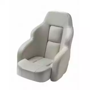 Fauteuil de barre luxe type Commander avec assise relevable blanc 610mm