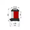 Feu de mat montage sur socle boitier blanc ampoule non fournie