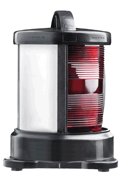 Feu de remorquage jaune montage sur socle boitier noir ampoule non fournie