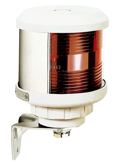 Feu tout horizon rouge hissage possible boitier blanc ampoule non fournie