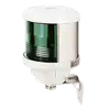 Feu tout horizon vert montage sur socle boitier blanc ampoule non fournie