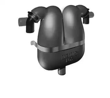 Séparateur des gaz d'échappement 38mm avec raccord 40mm
