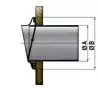 Sortie d'echappement inox diamètre 127mm avec clapet