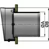 Sortie d'echappement synthétique TC125 diamètre 127mm à clapet anti-retour battant