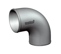 Section de raccordement synthétique coudée 90 degres diamètre 127mm pour tuyau d'échappement