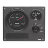 Tableau de bord moteur synthétique type MP22 12V 2 instruments noir 0-4000 RPM