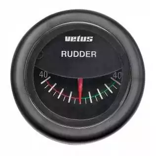 Indicateur noir d'angle de barre 12/24v trou d'encastrement 52mm