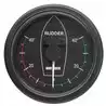 Indicateur noir d'angle de barre 12/24V trou d'encastrement 107mm