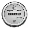 Horamètre blanc 12-24V de 0 à 9999,9H trou d'encastrement 52mm