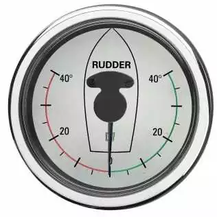 Indicateur blanc d'angle de barre type RPI1810 12/24v trou d'encastrement 107 mm