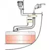Arrêt anti-éclaboussures de carburant bouchon 38mm tuyau 38/51mm