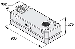 Réservoir synthétique pour gas-oil 80 Litres raccords inclus › 8 mm tuyau carburant