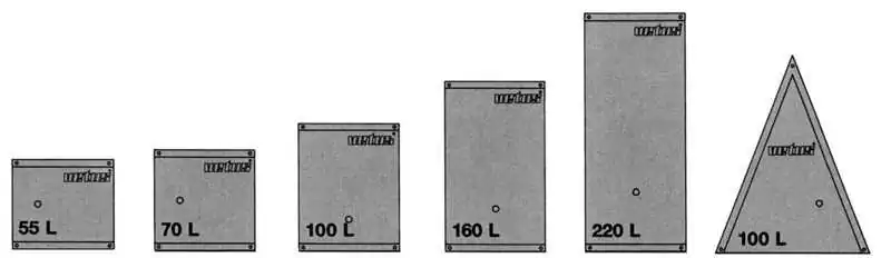 Réservoir souple 70 Litres à eau raccords coudés diamètre 16 et 38mm inclus