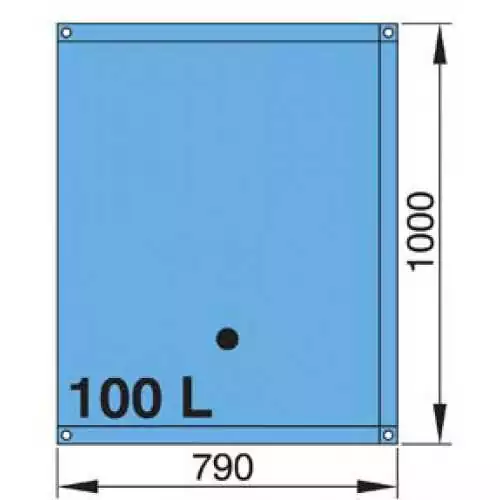 Réservoir souple 100 Litres à eau raccords coudés diamètre 16 et 38mm inclus