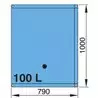 Réservoir souple 100 Litres à eau raccords coudés diamètre 16 et 38mm inclus