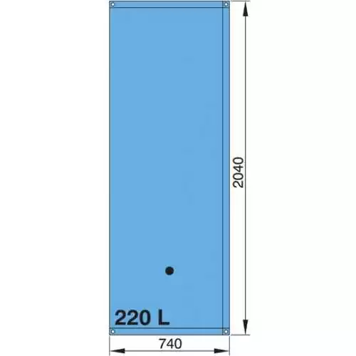 Réservoir souple 220 Litres à eau raccords coudés diamètre 16 et 38mm inclus