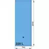 Réservoir souple 220 Litres à eau raccords coudés diamètre 16 et 38mm inclus
