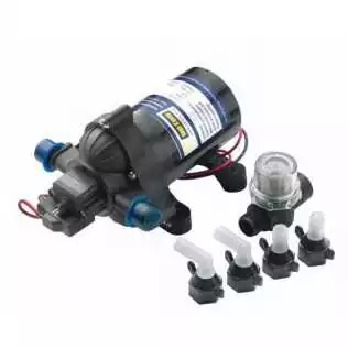 Groupe d'eau sous pression 12V débit 20 L/min 2.1 Bars raccord 13 mm
