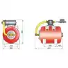 Groupe d'eau 24 Volts avec réservoir sous pression 19 litres 2.8 Bars raccord 19mm