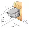 Toilette type HATO avec systeme de pompe 12 Volt