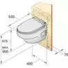 Toilette type HATO avec systeme de pompe 12 Volt