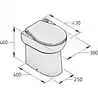 Toilette type WCS avec systeme de pompe 24 Volt