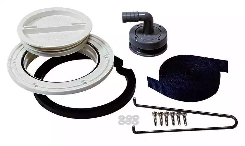 Kit d'installation pour réservoir eaux usées sans conduite d'extraction
