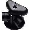 Vanne 3 voies en P.V.C. pour tuyau diam 38 mm type L