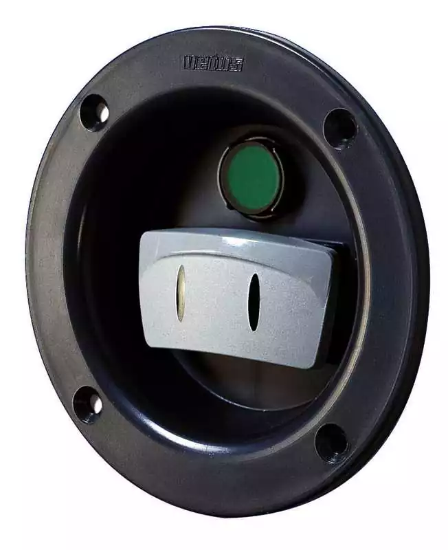 Tableau pour propulseur d'étrave avex bouton à roulement pour montage latéral diam 102 mm
