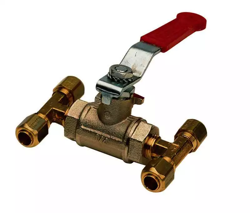 Vanne bypass pour raccords tube diamètre 8mm tuyau rigide et flexible