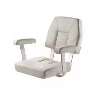 Siege classique blanc avec accoudoirs 570mm