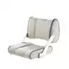 Siege avec dossier ajustable blanc coutures bleu marine