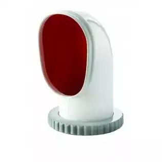 Manche à air Tom2 Ø100 mm – Silicone rouge fixe avec collerette synthétique